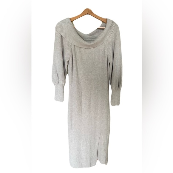 Abercrombie and Fitch Fall Knit Dress-Beige-XLP - Picture 1 of 7